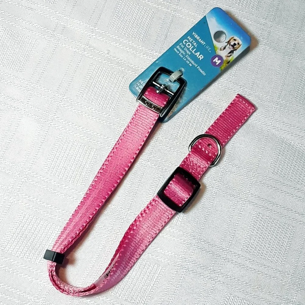 Pets Vibrant Life Collar Pink & AQUA DOG CAT Pets Water Bottle Bowl Accessories